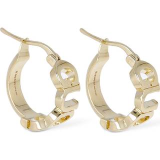 Gucci Logo hoop earrings - gold - One Size