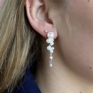 BUBBELS LONG EARSTUD | SILVER
