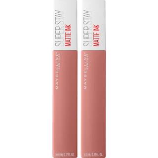 Maybelline New York Superstay Matte Ink Un-Nude Liquid Lipstick Poet 0.34 Fluid Ounce (Pack of 2)