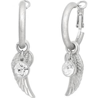 Bibi Bijoux Bibi Bijoux Silver Tone Serenity Interchangeable Hoop Earrings