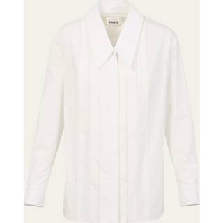 Khaite Dorian silk shirt - white - XXS