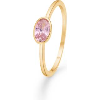 Mads Z - Rose ring i 8 kt guld m. rosa zirkonia - Str 54**