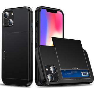 iPhone 15 Håndværker Cover m. Kortholder - Sort