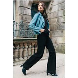 Roman Roman Black Wide Leg Stretch Denim Jeans