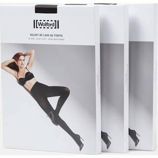 Wolford Velvet De Luxe 66 set of 3 tights - black - M