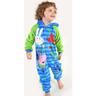 Brand Threads Brand Threads Blue George Pig Boys Fleece All-In-One