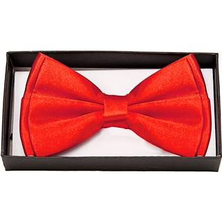 Rote Satin Fliege Deluxe