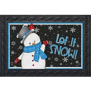 Briarwood Lane Jolly Winter Snowman d?rm?tte Primitiv Lad det sne indend?rs/udend?rs 30"""" x 18""""