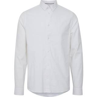 Solid Val Oxford Stretch Shirt LS White