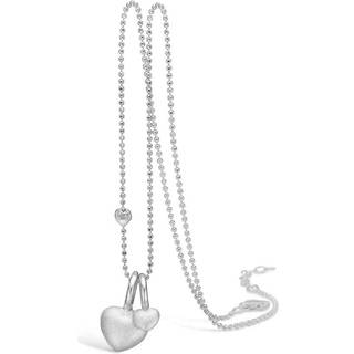 Blossom Copenhagen halskæde i sølv med to hjertevedhæng