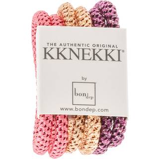 Kknekki Hårelastikker Pink/purple/glitter Mix Slim (6-pak)