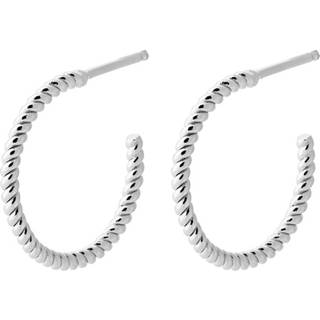 Pernille Corydon Winter Solstice Small Twisted Creoles Øreringe i Sterling Sølv