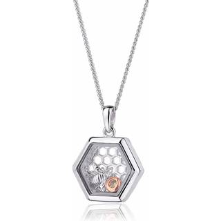 Nature's Wonder Sterling Silver Honey Bee Inner Charm Pendant with Citrine