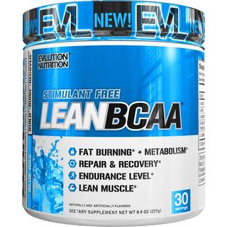 EVLution Nutrition - Lean BCAA - Uden stimulans, Blå Hindbær - 237g
