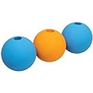 Amazon Basics Hundelegetj Interactive Supreme gummibolde (pakke med 3) 2,5 tommer bl orange