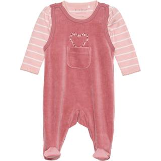 Fixoni Body langærmet m.velour romper - Withered Rose