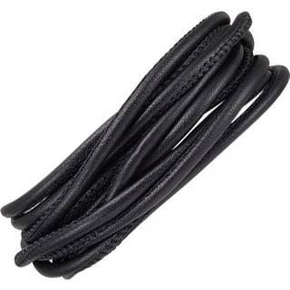 70 CM BLACK 3 STRINGS LÆDER 6 MM