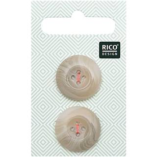 Knopf beige 2,2cm strukturiert - Beige