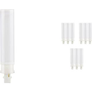 Fordelspakke 10x Ledvance Dulux-D LED 9W - 830 Varm Hvid | Erstatter 26W