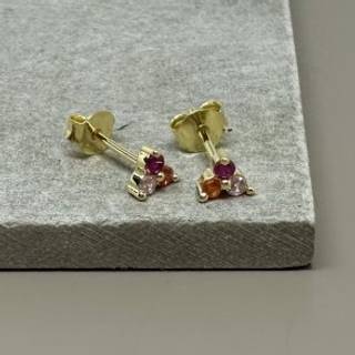 GUNNVA PINK EARSTUD | GOLDEN
