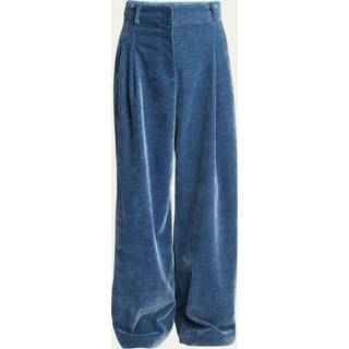 Proenza Schouler White Label Aria chenille wide-leg pants - blue - L