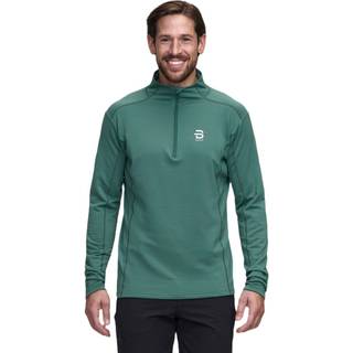 Dæhlie Men's Half Zip Grid Dark Forest, S