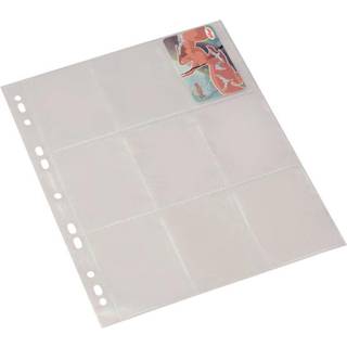 Bantex lomme til samlekort 6,4x8,9cm A4 klar