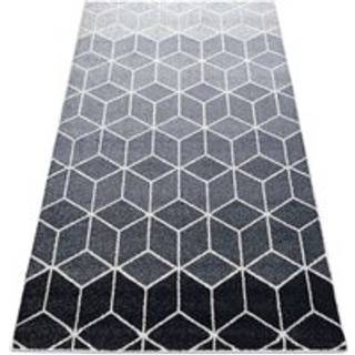 Tæppe HEOS 78590 fløde / sølv / antracit CUBE, CUSTOM 120x170 cm