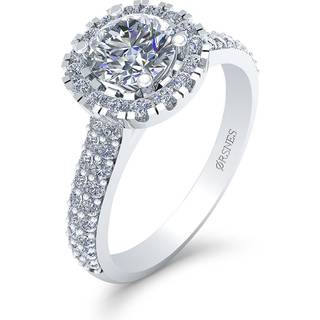 14 Karat Hvidguld Ring fra Henrik Ørsnes Design med Diamanter 1,28 Carat W/SI