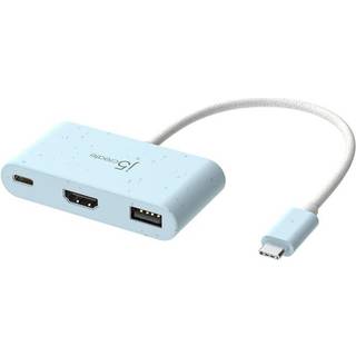 J5 USB-C multi adapter - blå
