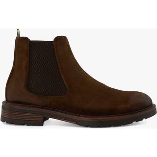 Dune London Dune London Tan Brown Cheltenham Brushed Chelsea Boots