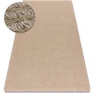 Tæppe JUTE 3650 beige Linjer - jute, fladvævet, frynser 200x290 cm