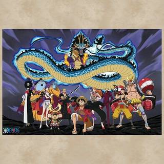 ONE PIECE - The crew against Kaido - Poster 91x61cm