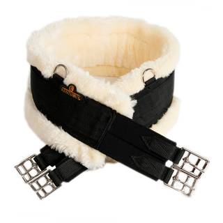 Kentucky Horse BIB Chest Protection Sheepskin Black - Black/Black