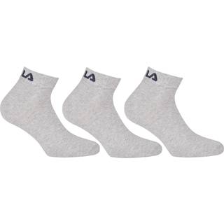 FILA 3-pak Quarter Plain Socks - Grey - Str 43/46 * Kampagne *