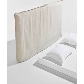 Lou betræk till sengegavl, fransk hør - Grå