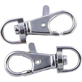Karabiner silber 38x18mm 2 Stück - Silber