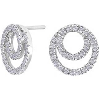 Siersbøl sølvørestikker spiral med cubic zirkonia