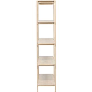 Heim reol 190cm 5 hylder whitewash.