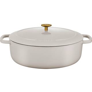 BALLARINI Bellamonte Cocotte 33 cm / 6,5 l, Oval, Elfenben-Hvid, Støbejern