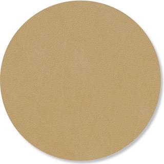 Lind Dna Circle Glasbordskåner Nupo 10 Cm Kaki - Dækkeservietter & Coasters Læder Khaki - 992033
