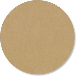 Lind Dna Circle Glasbordskåner Nupo 10 Cm Kaki - Dækkeservietter & Coasters Læder Khaki - 992033