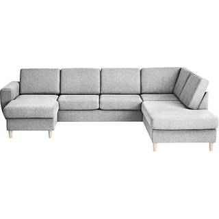 Rom Nordic venstrevendt u-sofa - lysegrå