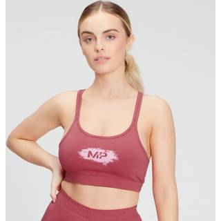 MP Women's Chalk Graphic Sports Bra - Berry Pink - XS