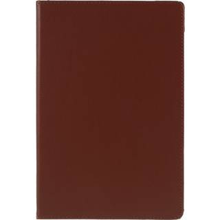 SKALO Samsung Tab S6 Lite 360 Litchi Flip Cover - Brun
