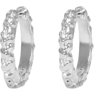 IX Mini Crunchy Edge Earring Silver