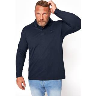 BadRhino Big & Tall BadRhino Big & Tall Blue 100% Cotton Long Sleeve Core Polo Shirt