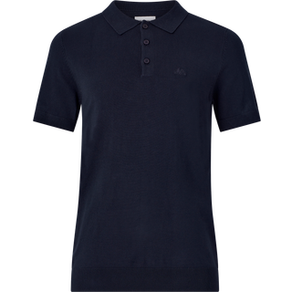 Knit Polo, Navy, XL