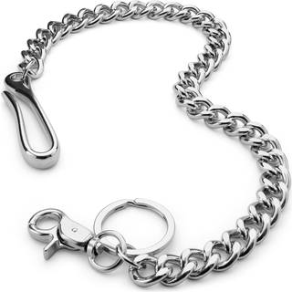 Sølvfarvet Kort Kæde