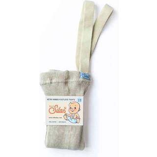 Silly Silas GOTS Fodsløse strømpebukserer Cremefarvede 3-4 Y  Creme  3-4 år  Unisex